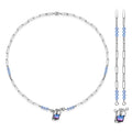 Y2K Necklace Geometric Shapes with Zirconia Pendant Real 925 Sterling Silver Unique Creative Design for Women Necklaces Jewelry