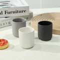 150ml Cylindrical Christmas Eco-Friendly Home Decor Empty Matte Ceramic Porcelain Mini Candle Jars Vessels Customised