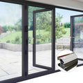 Heavy-duty Extruded Aluminum Folding Door Profiles. Sliding Double-fold Door Alloy Frame. Customized Materials Direct Sales.