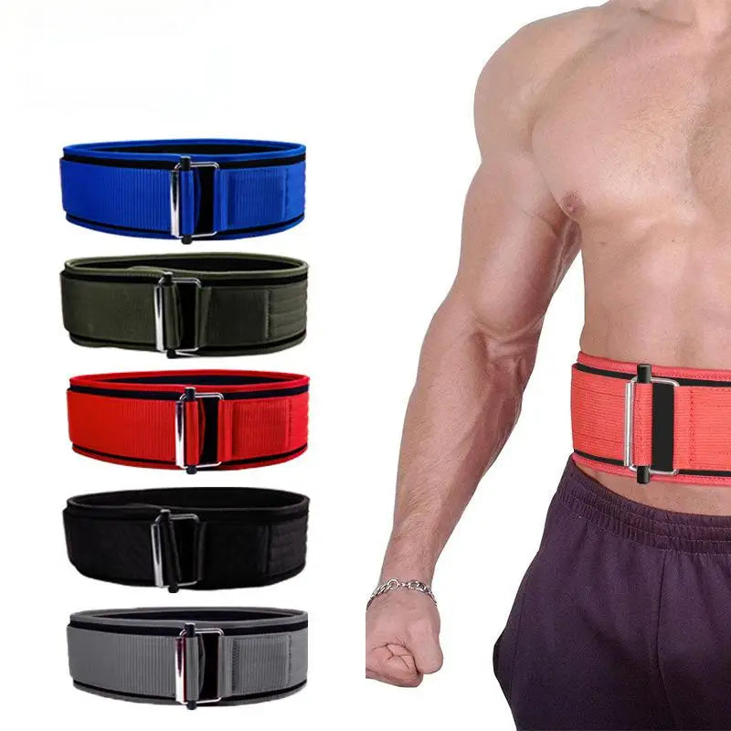 Adjustable Powerlifting Belt EVA Resistance  Weight Lifting Belt Stable Core Strength Self-locking Buckle Fitness Belt