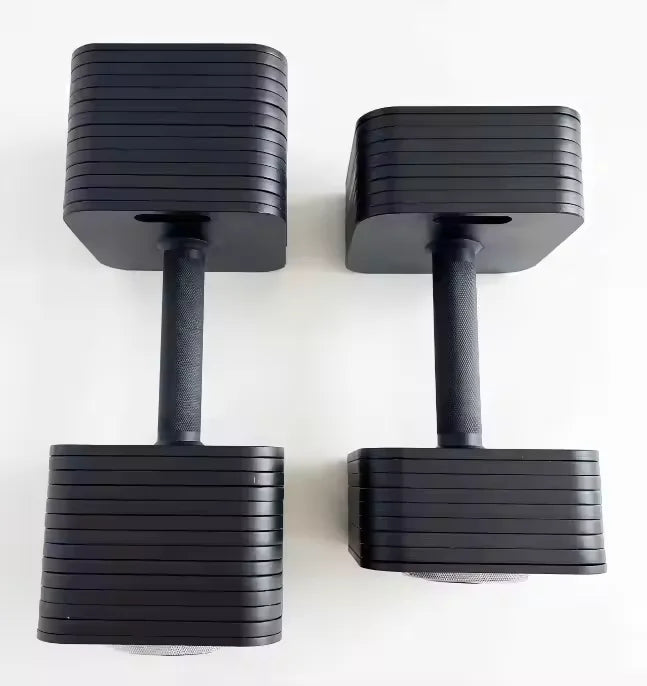 Women's Fitness Equipment Three-in-one Adjustable Dumbbell Set Weight Plates 32kg 36kg Square Adjustable Dumbbell Set