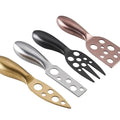 Stainless Steel Cheese Knife Fork 6 Piece Set Kitchen Jam Knife Spreader Baking Shaver Cream Cheese Knife Set