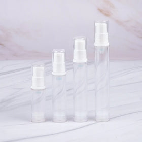 Clear Transparent Plastic Spray Pump 5ml 10ml 15ml 20ml Perfume Vacuum Airless Pump Lotion Bottle Cosmetic Skin Care