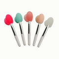 5cm Mini Silicone Lip Brush Make up Spatula Silicone Gel Lip Gloss Brush Lip Stick Brush With Dust Cap
