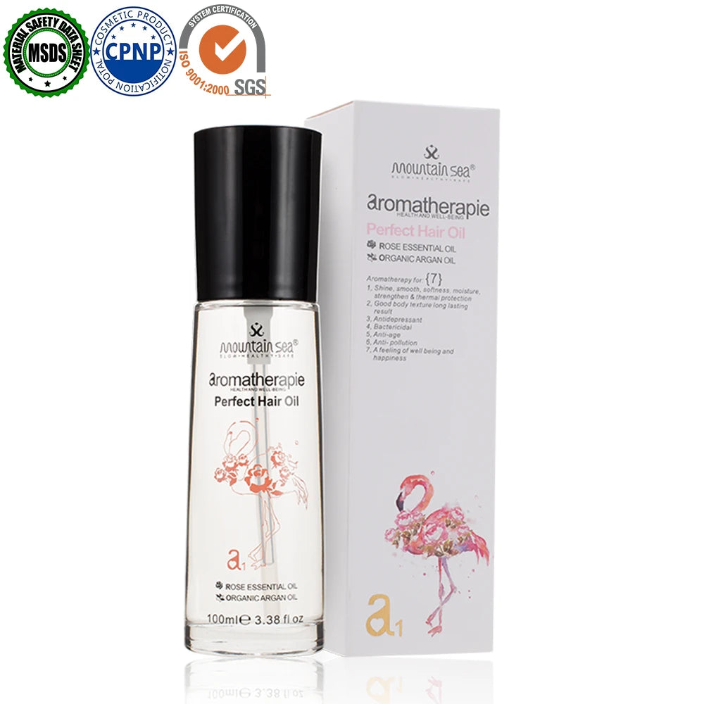 Preservative Free Organic Argan & Hyaluronic Acid Hair Oil Anti-Dandruff Leave-In Treatment for Damage Hair Repair Private Label