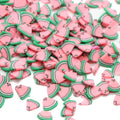 Simulation Pink Watermelon Clay Slice Polymer Clay Fruit Nail Art Decoration DIY Accessories Christmas Ornament
