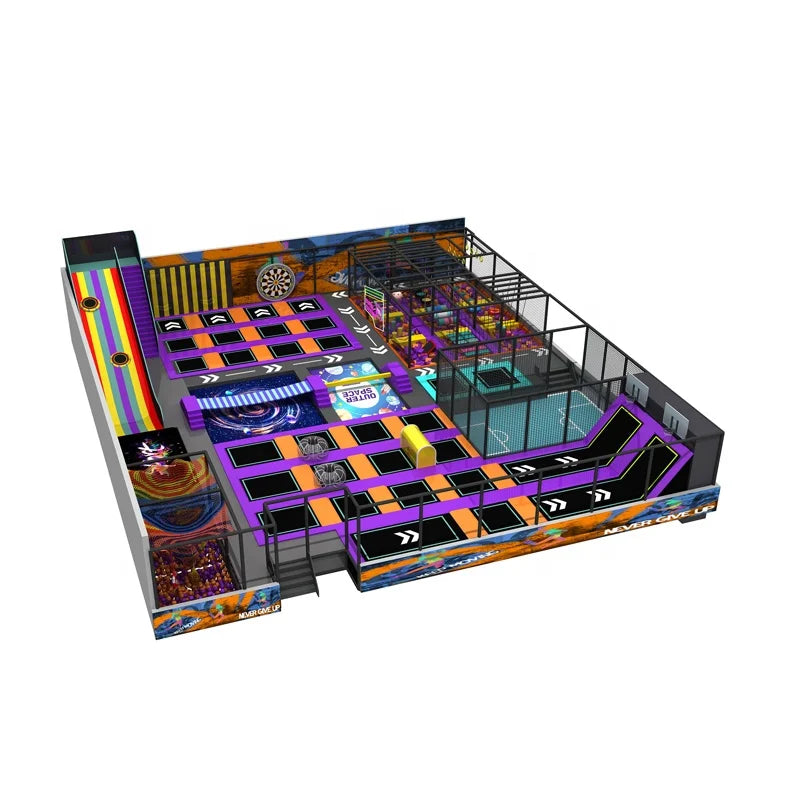 Commercial Indoor Playground Trampoline Indoor Amusement Interactive Game Equipment Trampoline Park  Soft Play Equipment Sale