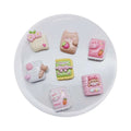 100Pcs Cute Cartoon Notebook Flatback Resin Cabochon Embellishments Diy Scrapbooking Phone Hair Bow Accessories Crafts