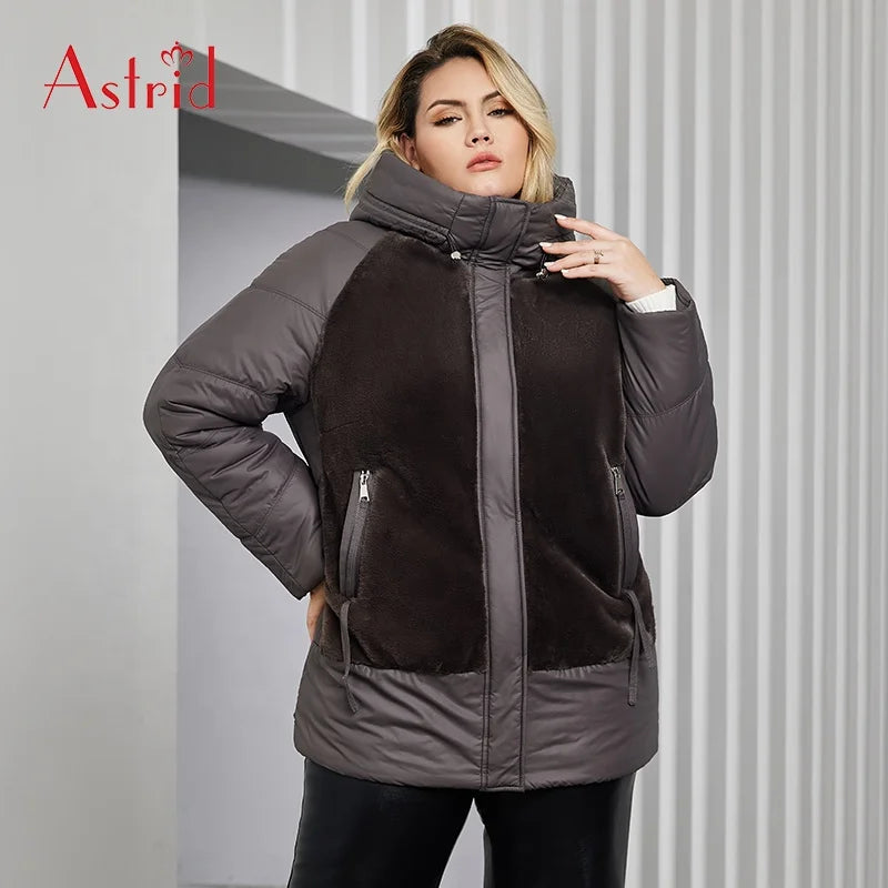 New Arrival Winter Large Size Thick Coat Windproof Fashion Hooded Long Sleeve Coat