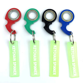 Wholesale Hot Sell Funny Fidget Toy Gift Plastic Anxiety Relief Karambit Keychain Spinner