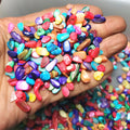 HZ Natural Rose Quartz Amethyst Rock Crystals Healing Stones Gravel Tumbled Stone