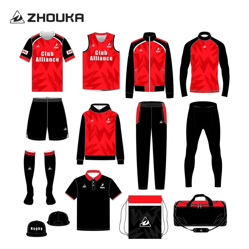 Custom Design Your Own Rugby Football Wear Series Rugby Jersey for Men Sublimated League Rugby Uniforms Shirt Kit