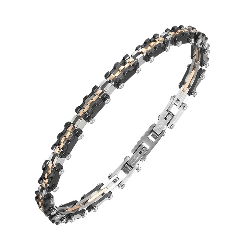 Heavy Jewelry 316L Stainless Steel Bracelet Men Biker Motorcycle Bracelet Chain for Biker Jewelry Chain Mens Bracelets & Bangles