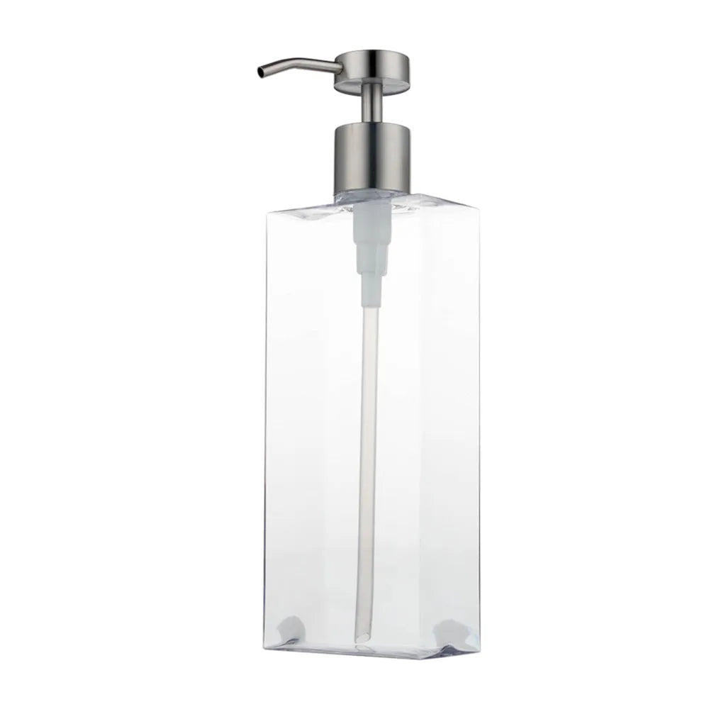Hot Sale Empty Hotel Laundry Soap Plastic Refillable Hanging Shower Gel Bottle 500 Ml With 28/400 Dispenser Pump