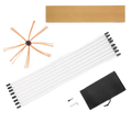 Chimney Cleaning Kit Extends up to 30 Feet Chimney Cleaning Tools with Brush 8 Flexible Rod Chimney Sweep Kit