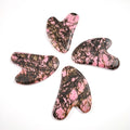 Huiying Favorable Price Rhodonite jasper Gua Sha Custom Massage Heart Guastone