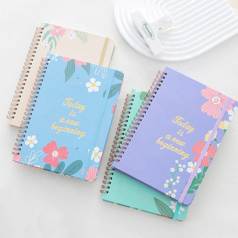 Custom Printed Vintage Pretty Display Gift Planner Financial Notebook