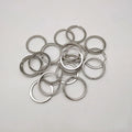 China Supplier Custom Decorative Flat Small Metal Paper Clip Metal Flat Round Split Key Ring for Keychain
