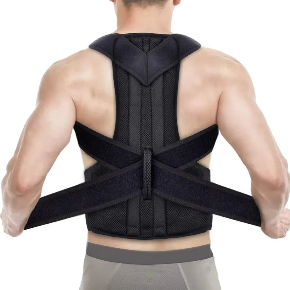 2025 New Private Label Logo Adjustable Posture Corrector De Postura Ojeras Juanetes Clavicle Back Support Shoulder Protection