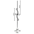 Wrought Iron Components Elements Forged Baluster for Staircase Railing Handrail Balustrade Balcony Gate Fence Parts