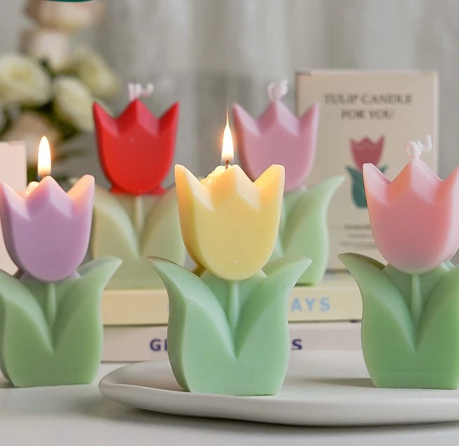 Embody Tulip Flowers Candles Scented Candles Aromatherapy Birthday Wedding Party Home Decoration