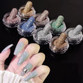 Popular Nail Art Mirror Pigment Powder Reflective Glitter Shining Diamond Nail Crystal Chrome Powder for Nails