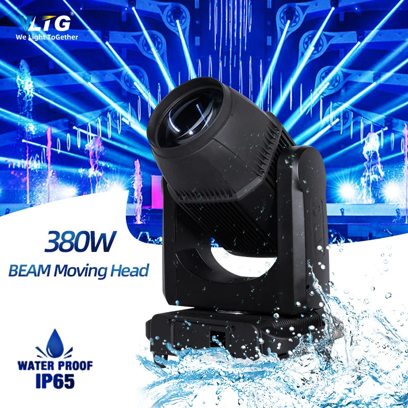 VLTG Waterproof IP65 Sharpy Mini 380W Beam Moving Head Light for Outdoor Concert Events Stage Light