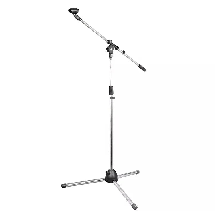Professional Telescopic Mic Stand - Flexible Stainless Steel Stand for Stage Studio Recording (Adjustable Durable)