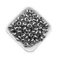 8mm Stainless Steel Adjustment Beads with Non-slip Silicone Ring Gold Stopper Spacer Beads for Jewelry Making DIY