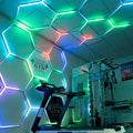 Gonengo Honeycomb Led Hex Lights Rgb for Gaming Room Gaming Streaming Rhythm Dancing Light