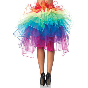 Cheapest Colorful Rainbow Tutu Skirt Ballet Performance Costume Outfit for Women