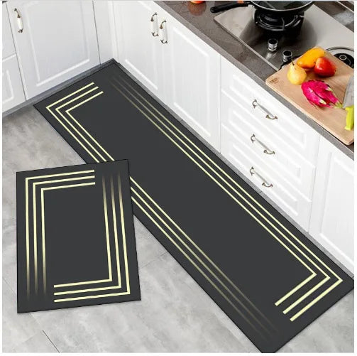 Manufacturer Wholesale Modern Pvc Cabinet Kitchen Mat Anti-Slip No-Wash Entrance Door Carpet Mats for Kitchen Floor