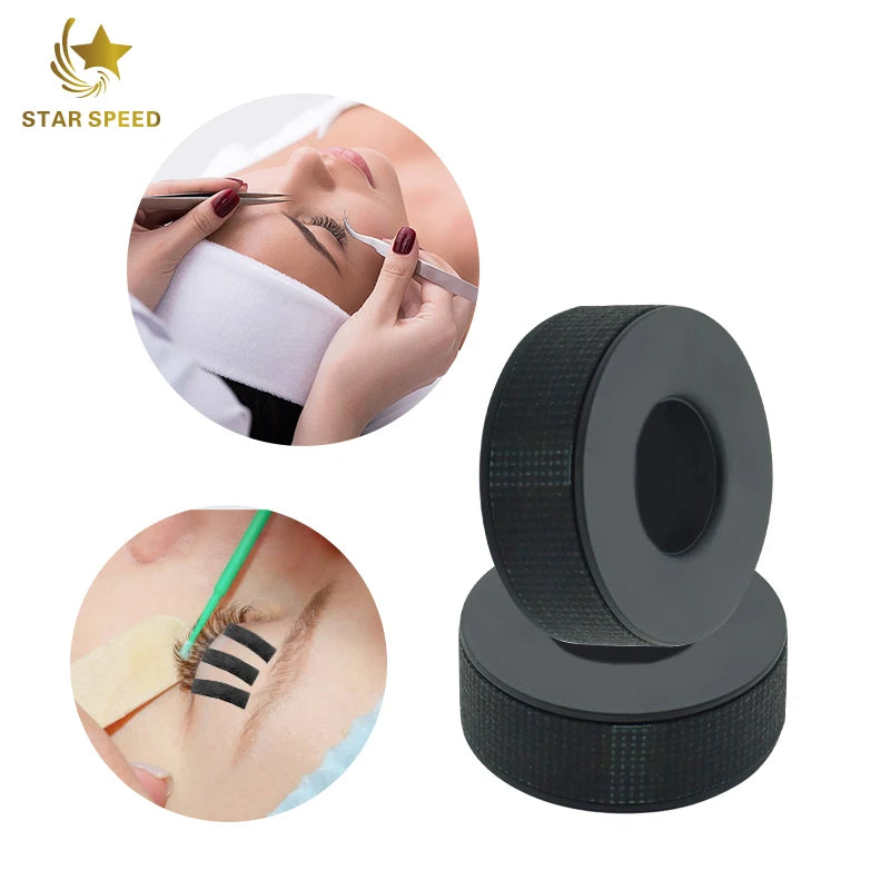 New Model Comfortable Anti UV Led Eyelash Extension Sensitive Black Lash Tape for UV LED Lash Extension Black Lash Tape