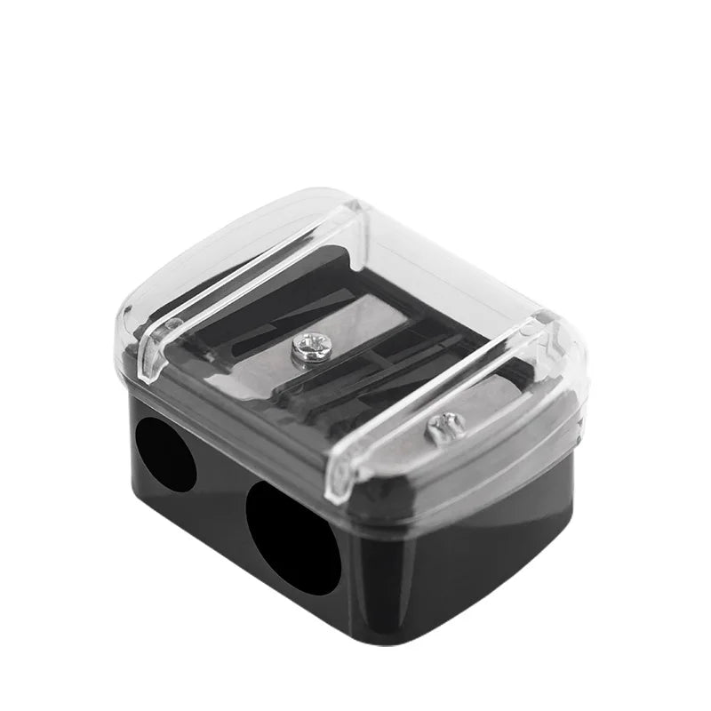 Private Label Double-Hole Makeup Pencil Sharpener Cosmetic Pencil Sharpener for Professional Makeup Tools