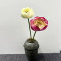 M576 Realistic Water Lily Flower Wedding Spray Arrangement Summer Floral Decor Silk Real Touch Lotus Flowers
