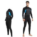 Unisex 3mm Zip Neoprene Wetsuit for Diving Snorkeling Surfing Swimming