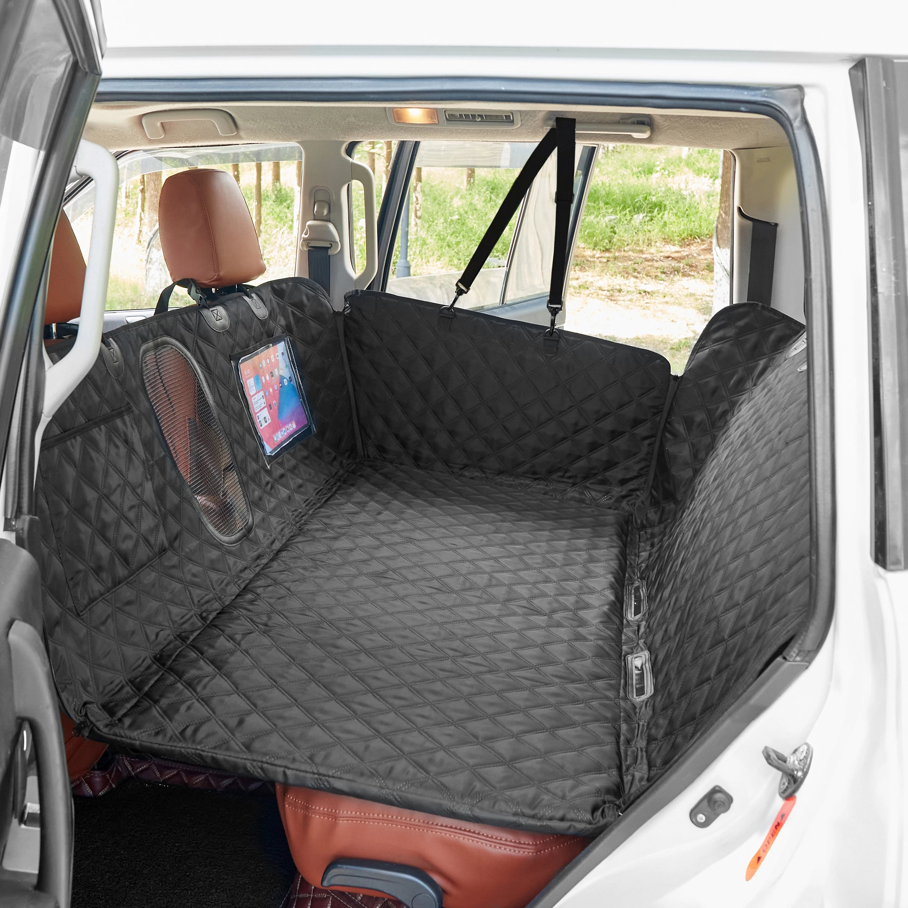 Popular 3PCS Dog Non-Slip Mat for Back Seat Extender Waterproof Protection Mat for Dog Car Seat Cover Hard Bottom Absorbent Mat