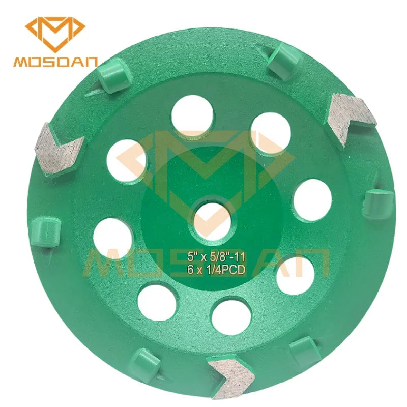 5 Inch Arrows Diamond PCD Cup Wheel for Edge Concrete Grinding