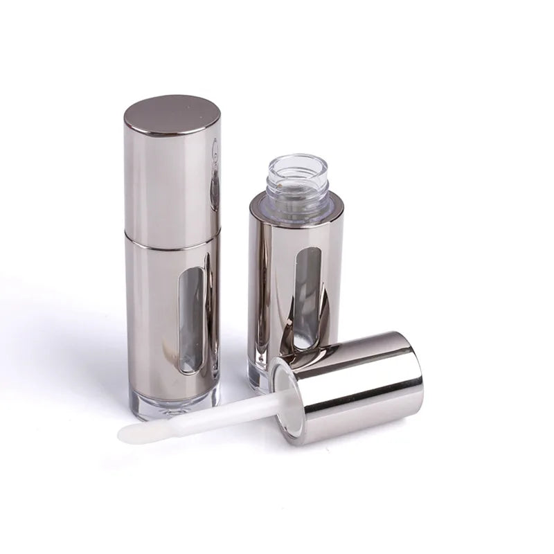 Custom logo Vision Flush Glow 6ml 4ml Lip Gloss Tube Thick Wall Transparent Lipstick Tube Makeup Packaging Nail Oil Bottles