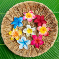 Artificial Plumeria Hair Pick Island Hawaii Frangipani Ear Pick Flower for Bride Wedding Party