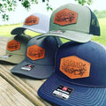 Custom Embroidery Leather Patch Richardson 112 Trucker Hat Mesh Blank Snapback Hat Plain Net Hiblan Baseball Dad Cap Sports Caps