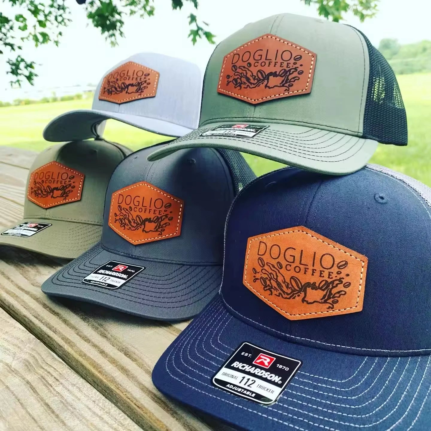 Custom Embroidery Leather Patch Richardson 112 Trucker Hat Mesh Blank Snapback Hat Plain Net Hiblan Baseball Dad Cap Sports Caps