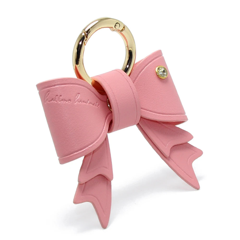 Bowknot Key Strap Waist Wallet Bag Pendants Jewelry Gifts Business Men Car Key Ring Holder Chain PU Leather Stitch Bag Charms