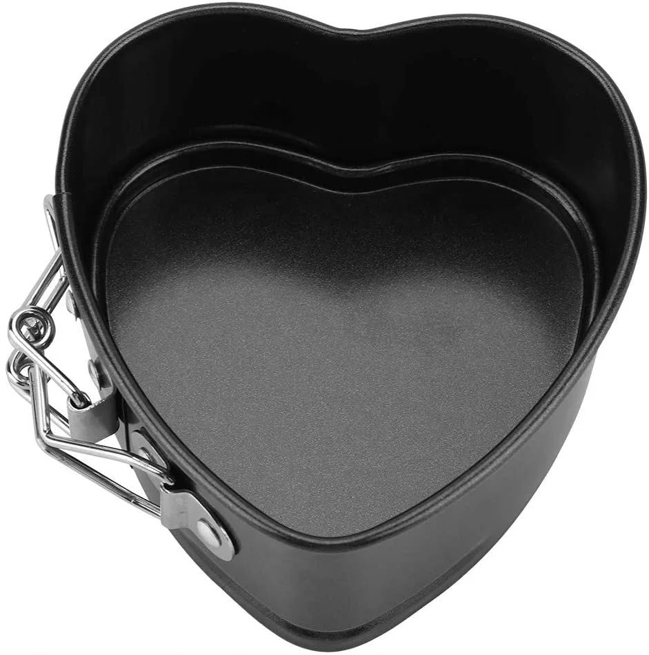 2025 Heart Shaped Springform Pans 4 Inch Cake Cheesecake Pan Baking Pans Molds Nonstick with Removable Bottom Trays