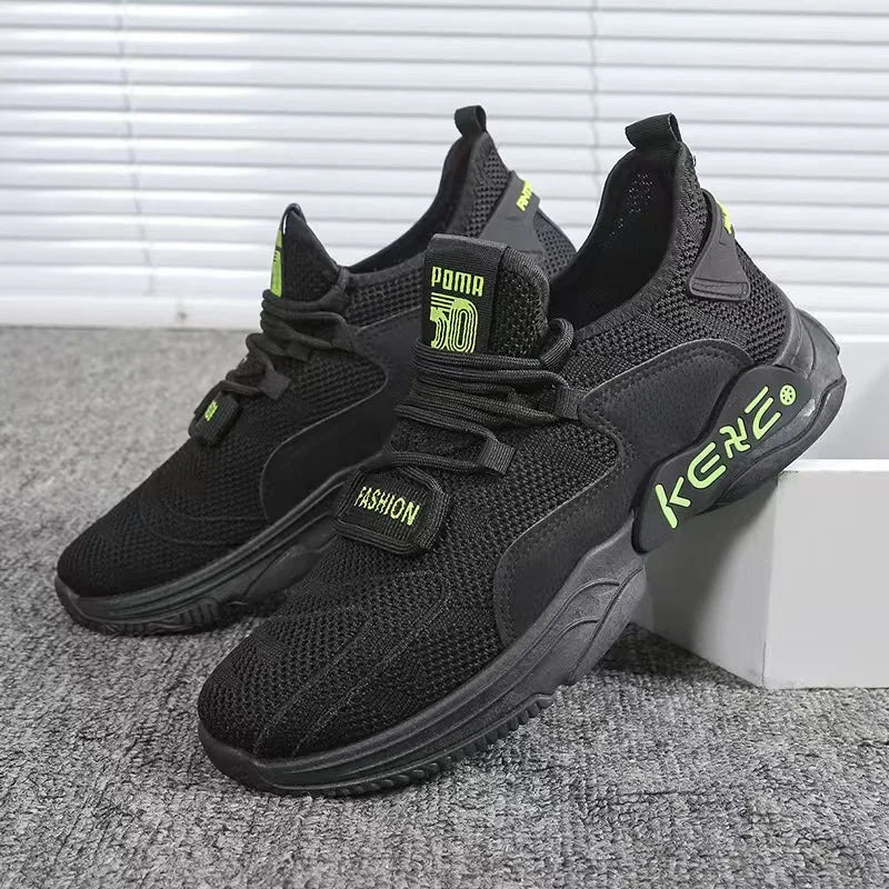 Sports Shoes Men's 2026 Summer New All-match Mesh Breathable Non-slip Fashion Running Casual Shoes