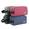 portable foldable Multi-function canvas Polyester Material cosmetic storage bag square beautiful makeup Pouch with zipper