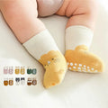 Wholesale 0-3 Months Cute Cartoon Walking Socks Newborn Baby Toddler Anti Slip Cotton Socks