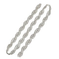 High Quality 91cm*1.5cm Wedding Accessories Sew-On Bridal Sash Belt with Loose Rhinestones Drill Rhinestone Chain Welding