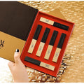 KHT01A Gold Vegan Cute Velvet Matte Lipstick Matte Nude Makeup Gold 6pcs Lipstick Box Set for Girl Gold Makeup Lipstick Kit Set