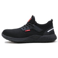 JIANKUNWork Shoes Construction Use Fly Knitting Fabric Rubber Sole Anti-smashing + Anti-Puncture Function Light and Comfortable